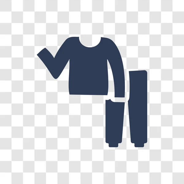 Pyjamas Ikonen Trendiga Pyjamas Logotyp Koncept Transparent Bakgrund Från Klädkollektion — Stock vektor