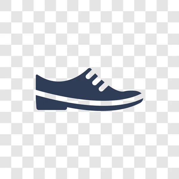 Schoenen Pictogram Trendy Schoenen Logo Concept Transparante Achtergrond Uit Kleding — Stockvector
