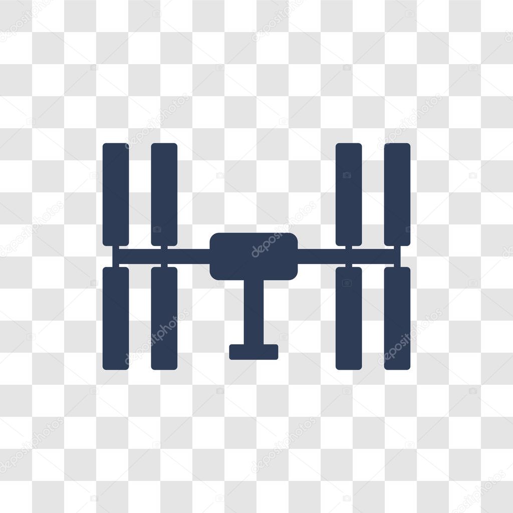 Space station icon. Trendy Space station logo concept on transparent background from Astronomy collection