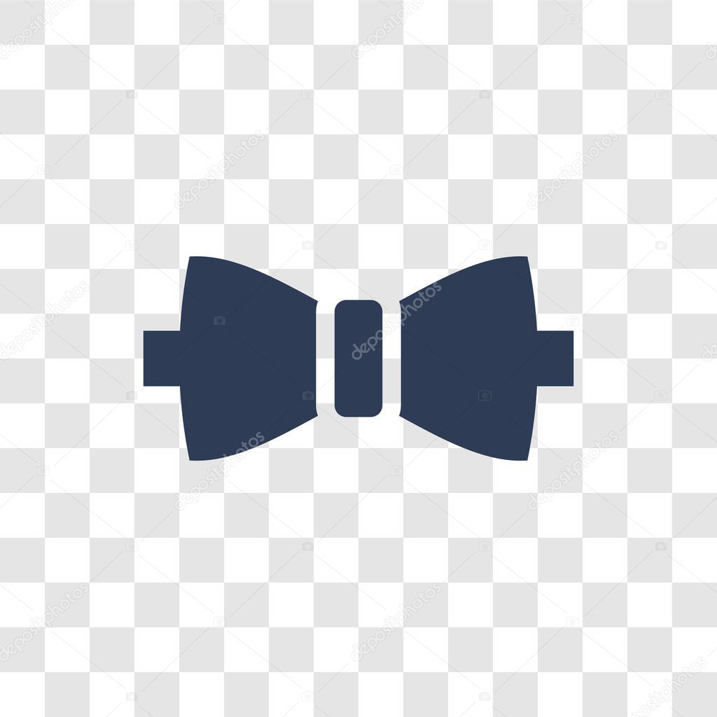 Butterfly tie icon. Trendy butterfly tie logo concept on transparent background from Clothes collection