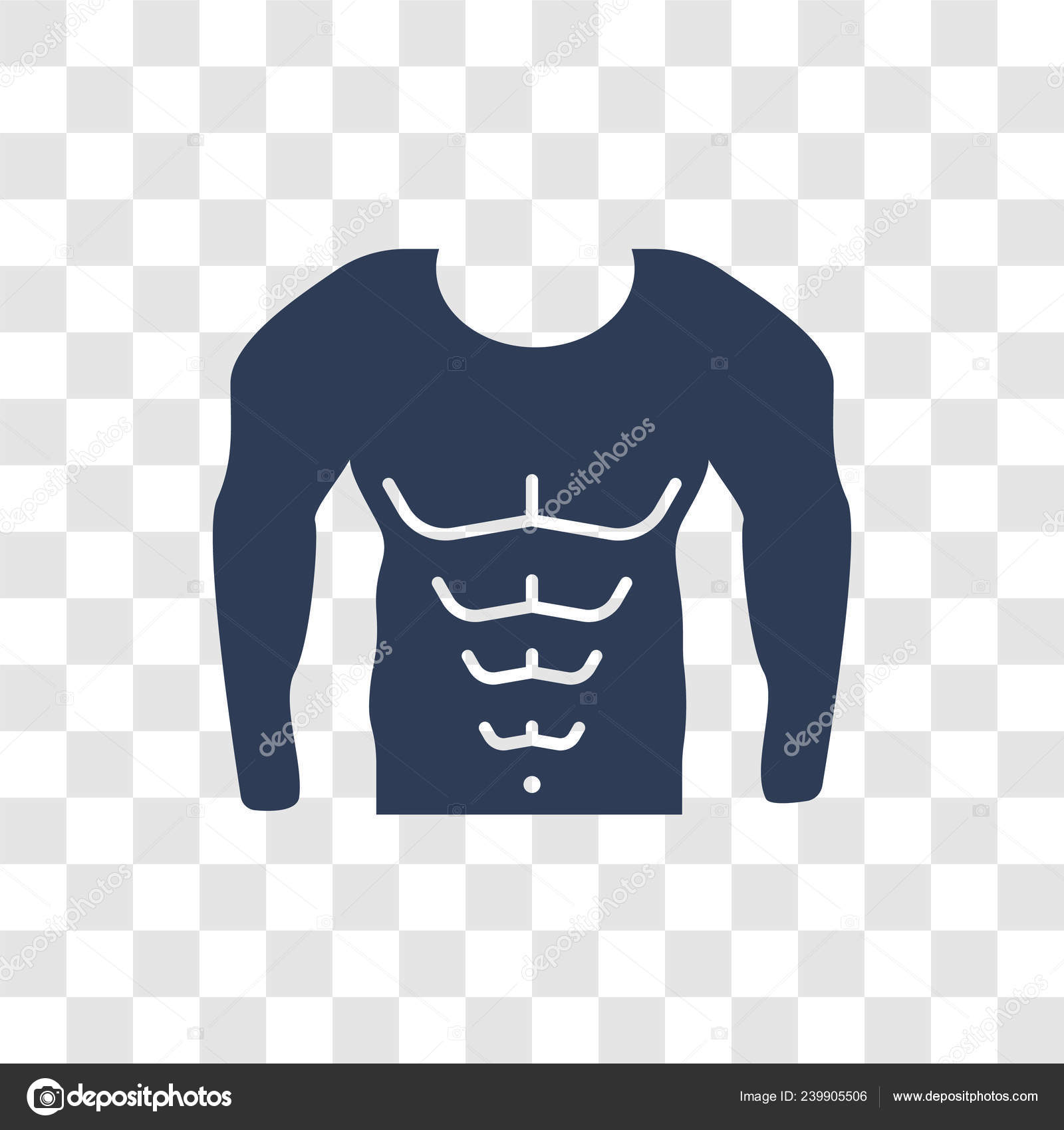 Abs Icon Trendy Abs Logo Concept Transparent Background Gym