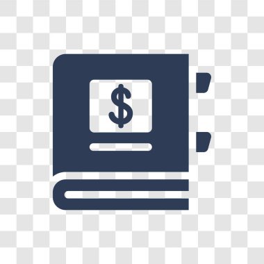 Genel muhasebe simgesi. Modaya uygun genel muhasebe logo kavramı Cryptocurrency ekonomi ve finans koleksiyonundan şeffaf arka plan üzerinde