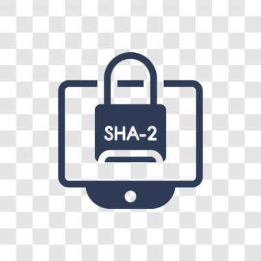 Sha 2 icon. Trendy Sha 2 logo concept on transparent background from Cryptocurrency economy and finance collection clipart