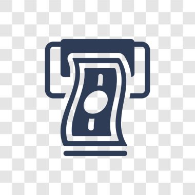 Simgesini geri alıyorum. Trendy geri logo kavramı Cryptocurrency ekonomi ve finans koleksiyonundan şeffaf arka plan üzerinde