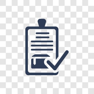 Sipariş simgesi. Dağıtım ve lojistik koleksiyonundan şeffaf arka plan üzerinde trendy sipariş logo kavramı