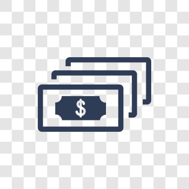 Doları bill simgesi. Trendy doları bill logo kavramı üzerinde e-ticaret ve ödeme koleksiyonundan saydam arka plan
