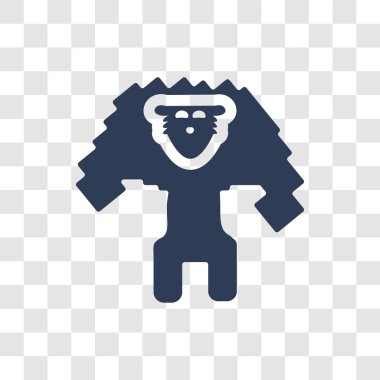 Golem simgesi. Trendy Golem logo kavramı masal koleksiyonundan şeffaf arka plan üzerinde