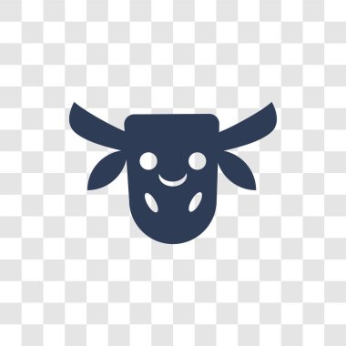 Minotaur simgesi. Trendy Minotaur logo kavramı masal koleksiyonundan şeffaf arka plan üzerinde