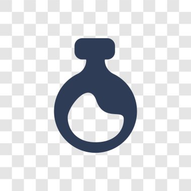 İksir simgesi. Trendy iksir logo kavramı masal koleksiyonundan şeffaf arka plan üzerinde