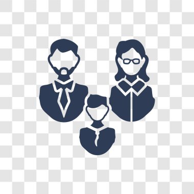 üst simge. Trendy ana logo kavramı aile ilişkileri koleksiyonundan şeffaf arka plan üzerinde