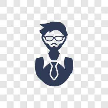 Amca simgesi. Trendy amca logo kavramı aile ilişkileri koleksiyonundan şeffaf arka plan üzerinde