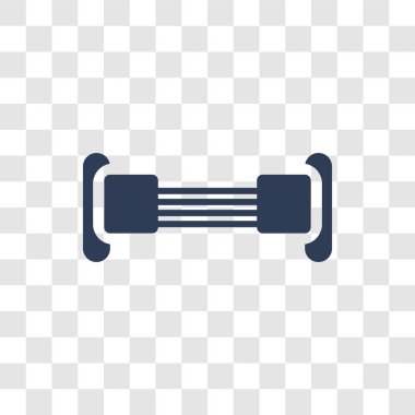 Göğüs genişletici simgesi. Trendy göğüs genişletici logo kavramı spor salonu ve Fitness koleksiyonundan şeffaf arka plan üzerinde