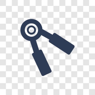 Kavrama simgesi. Modaya uygun kavrama logo kavramı spor salonu ve Fitness koleksiyonundan şeffaf arka plan üzerinde