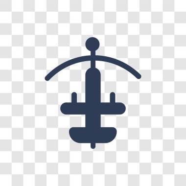 Spor salonu İstasyonu simgesi. Spor salonu ve Fitness koleksiyonundan şeffaf arka plan üzerinde son moda spor salonu İstasyonu logo kavramı