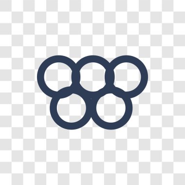 Yüzük simgesi. Son Moda Yüzükler logo kavramı spor salonu ve Fitness koleksiyonundan şeffaf arka plan üzerinde