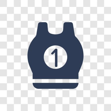 Spor giyim idolü. Son moda spor giyim logo kavramı spor salonu ve Fitness koleksiyonundan şeffaf arka plan üzerinde