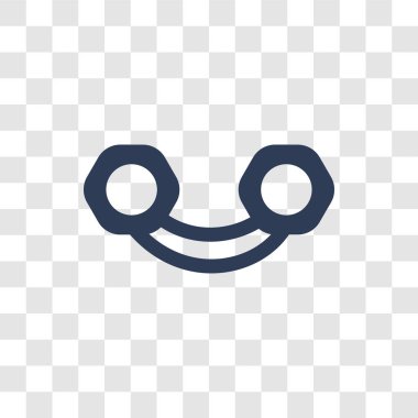 Strandpulling simgesi. Spor salonu ve Fitness koleksiyonundan şeffaf arka plan üzerinde trendy Strandpulling logo kavramı