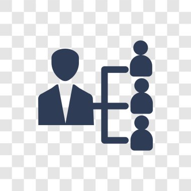 Şirket yapısı simgesi. Trendy şirket yapısı logo kavramı insan kaynakları koleksiyonundan şeffaf arka plan üzerinde