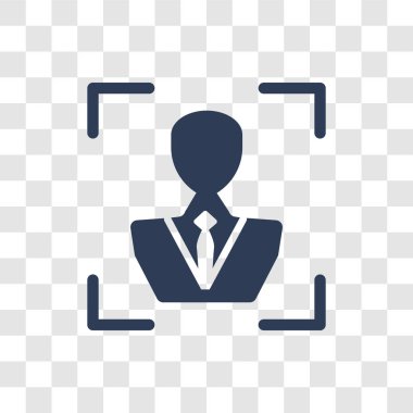 Aday simgesi. Modaya uygun aday logo kavramı insan kaynakları koleksiyonundan şeffaf arka plan üzerinde