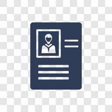 Müfredat simgesi. Trendy müfredat logo kavramı insan kaynakları koleksiyonundan şeffaf arka plan üzerinde