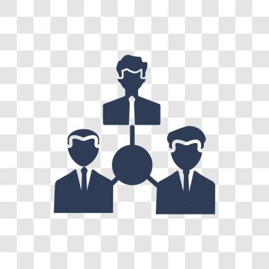 Toplantı noktası simgesi. Modaya uygun toplantı noktası logo kavramı insan kaynakları koleksiyonundan şeffaf arka plan üzerinde