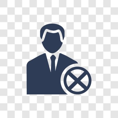 Kullanıcı simgesini kaldırın. Trendy kaldır Kullanıcı logo kavramı insan kaynakları koleksiyonundan şeffaf arka plan üzerinde