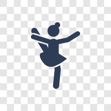 Acrobat kadın simgesi. Trendy Acrobat kadın logo kavramı bayanlar koleksiyonundan şeffaf arka plan üzerinde