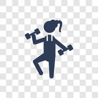 Kadın eğitim simgesi. Trendy kadın eğitim logo kavramı bayanlar koleksiyonundan şeffaf arka plan üzerinde