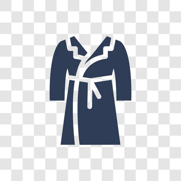 トレンチ コートのアイコン トレンディな服コレクションから透明の背景上のトレンチ コート ロゴのコンセプト — ストックベクタ