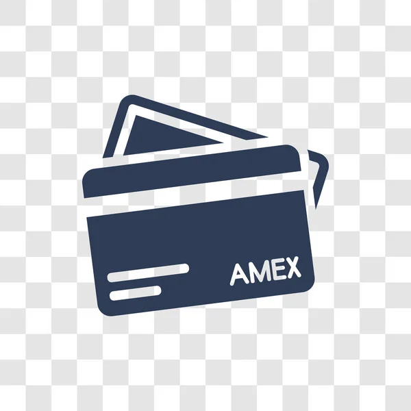Icono Amex Concepto Logotipo Moda Amex Sobre Fondo Transparente Economía — Vector de stock