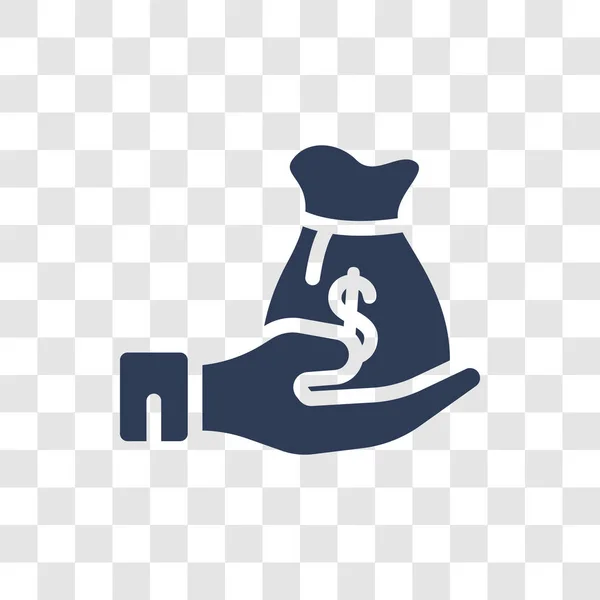 Icono Ingresos Concepto Logotipo Ingresos Moda Sobre Fondo Transparente Economía — Vector de stock