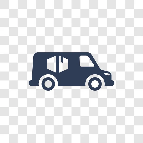 Значок Вантажного Автобуса Трендова Концепція Логотипу Вантажного Автобуса Прозорому Тлі — стоковий вектор