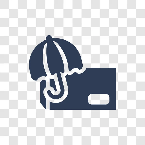 Icône Parapluie Logistique Concept Logo Parapluie Logistique Tendance Sur Fond — Image vectorielle