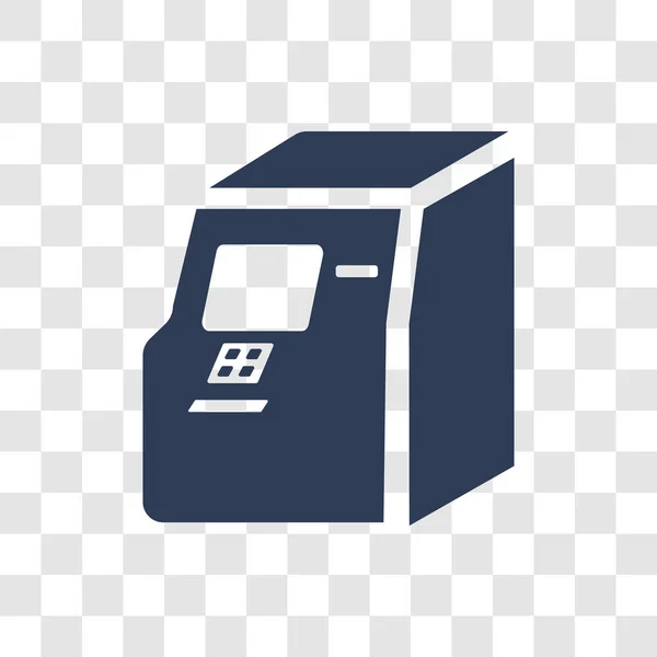 Geldautomaten Symbol Trendiges Automatenlogo Konzept Auf Transparentem Hintergrund Aus Commerce — Stockvektor