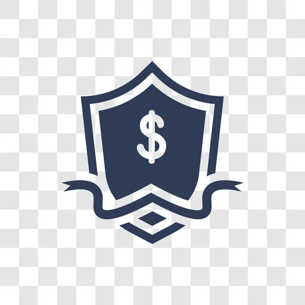 Garantizar Escudo Icono Concepto Logotipo Trendy Guarantee Shield Sobre Fondo — Vector de stock
