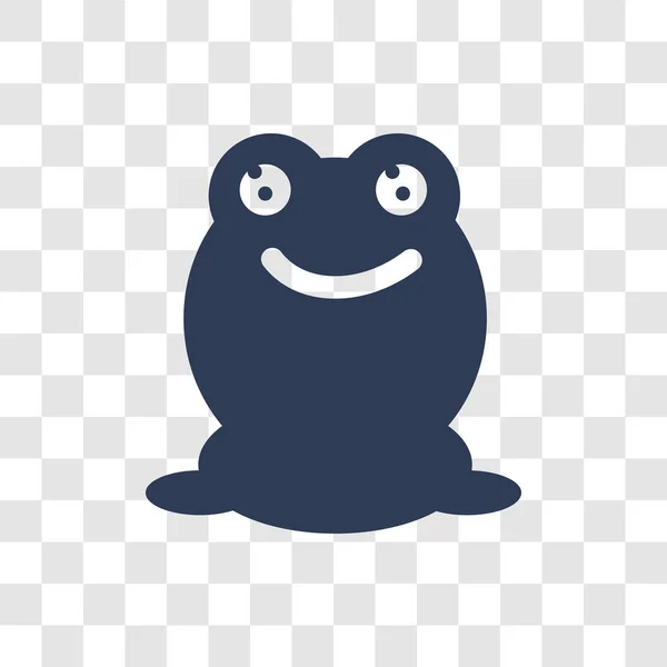 Toad Ikonra Divatos Varangy Logo Fogalom Átlátszó Háttér Mese Gyűjteményből — Stock Vector