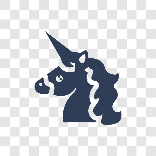 Ikon Unicorn Trendy Konsep Logo Unicorn Pada Latar Belakang Transparan - Stok Vektor