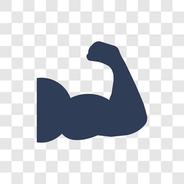 Arm Ikonen Trendiga Arm Logotyp Koncept Transparent Bakgrund Från Gym — Stock vektor