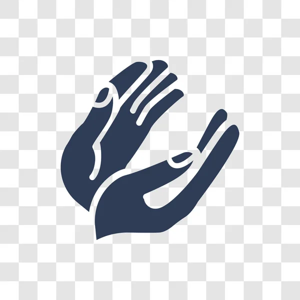 Icono Manos Aplaudiendo Concepto Logotipo Trendy Clapping Hands Sobre Fondo — Archivo Imágenes Vectoriales