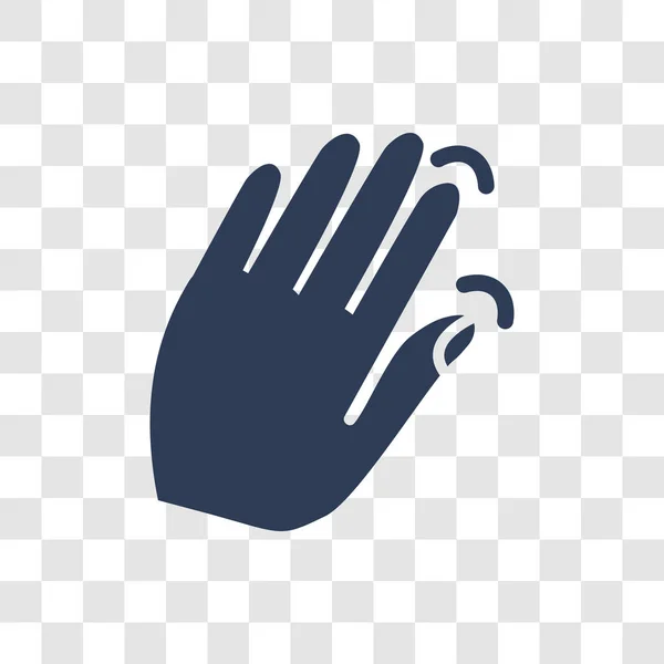 Команда Иконкой Пальцев Trendy Command Логотипом Прозрачном Фоне Коллекции Hands — стоковый вектор