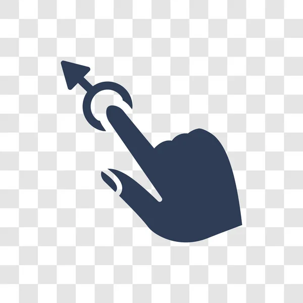 Ziehen Sie Das Symbol Nach Oben Trendiges Hand Drag Logo — Stockvektor