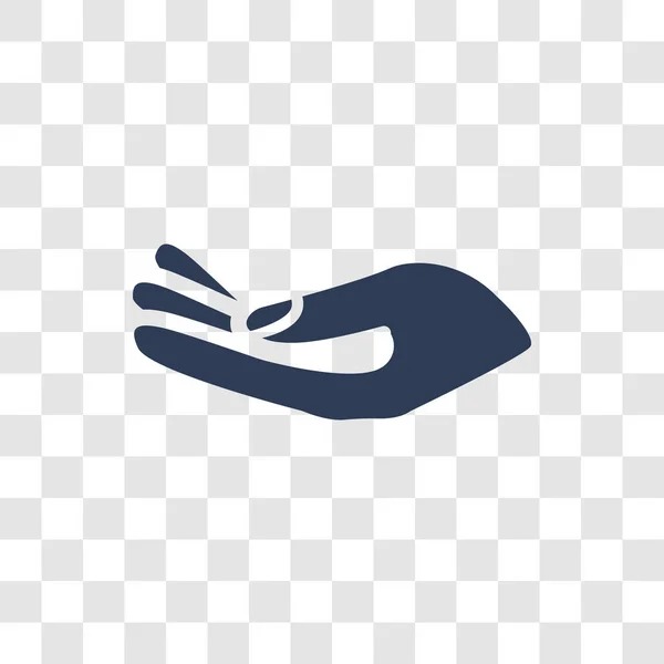 Horizontale Pictogram Van Een Hand Trendy Horizontale Hand Logo Concept — Stockvector