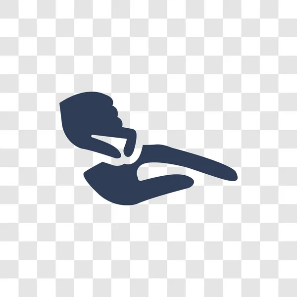 Szczypta Ikona Modny Koncepcja Logo Szczypta Przezroczystym Tle Kolekcji Ręce — Wektor stockowy