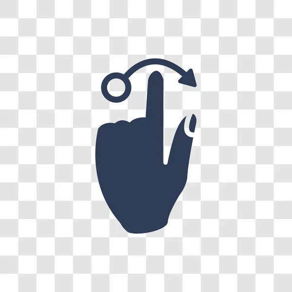 Значок Touch Downding Sliding Gesture Trendy Touch Downding Gesture Logo — стоковый вектор