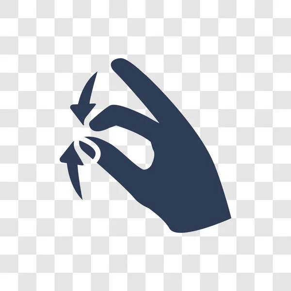 Значок Жеста Касания Прокрутки Концепция Логотипа Trendy Touch Scroll Прозрачном — стоковый вектор