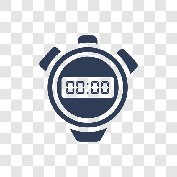 Icona Del Cronometro Trendy Chronometer Logo Concept Sfondo Trasparente Dalla — Vettoriale Stock