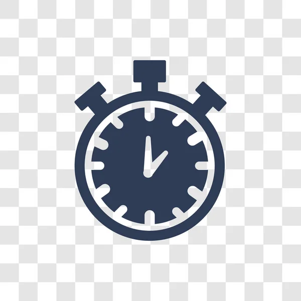 Ícone Temporizador Trendy Timer Conceito Logotipo Fundo Transparente Coleção Recursos —  Vetores de Stock