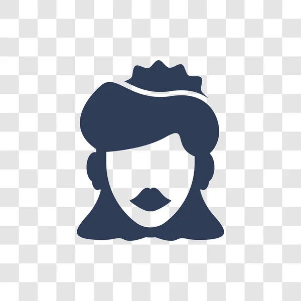 Icono Mujer Cara Concepto Logotipo Trendy Woman Face Sobre Fondo — Vector de stock