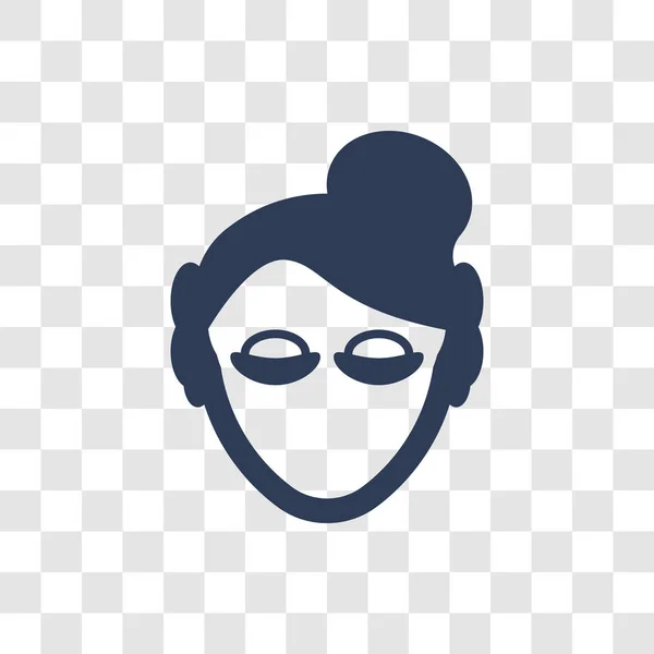 Значок Женский Уход Концепция Логотипа Trendy Women Eye Care Прозрачном — стоковый вектор