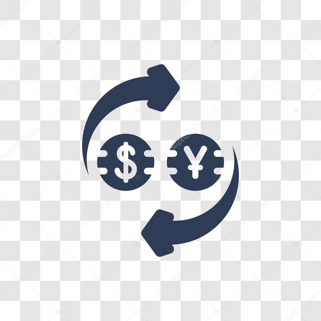 Exchange icon. Trendy Exchange logo concept on transparent background from Cryptocurrency economy and finance collection